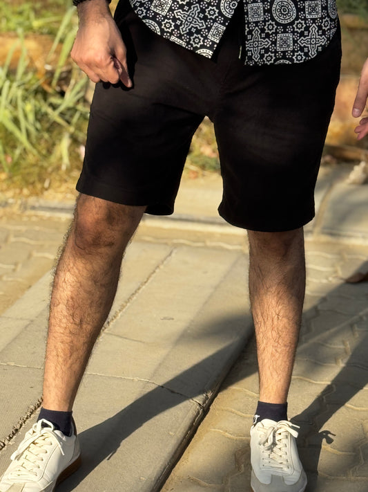 Coal Black Shorts